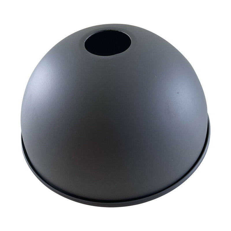 17cm H Metal Bowl Lamp Shade ( Screw On ), Grey