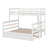 Twin XL Over Queen Bunk Bed With Trundle,  Solid Wood Bunk Bed With Ladder-124896468