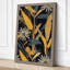 Navy Pattern Botanical - Wrapped Canvas-538157798-538157799