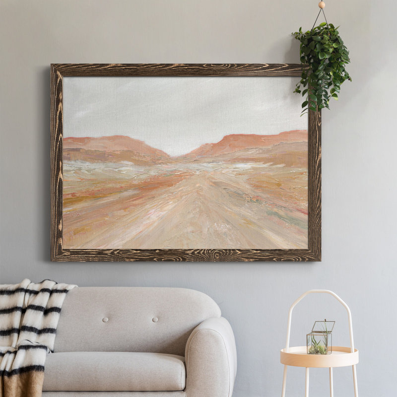 Road to Sedona - Peinture sur toile encadrée, H 31,5 po x l 23,5 po x P 1,5 po, Noyer