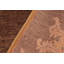 Tapis brun / brun clair en laine noué à la main à motif floral de 5 pi 9 po x 8 pi 7 po Braunstein