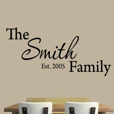 Text & Numbers Wall Decal