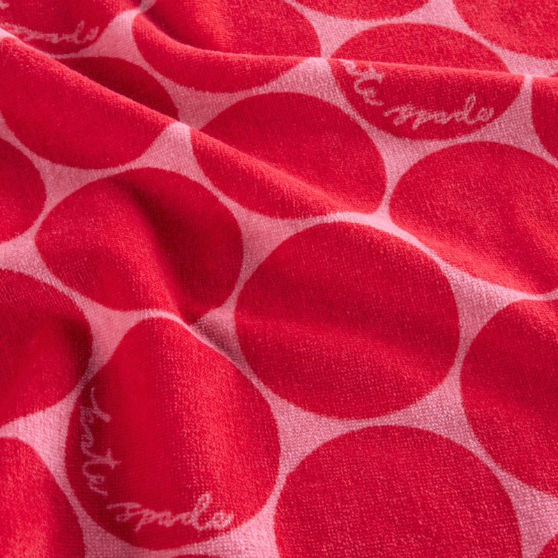 Loop And Dot Kitchen Towel Set, Red