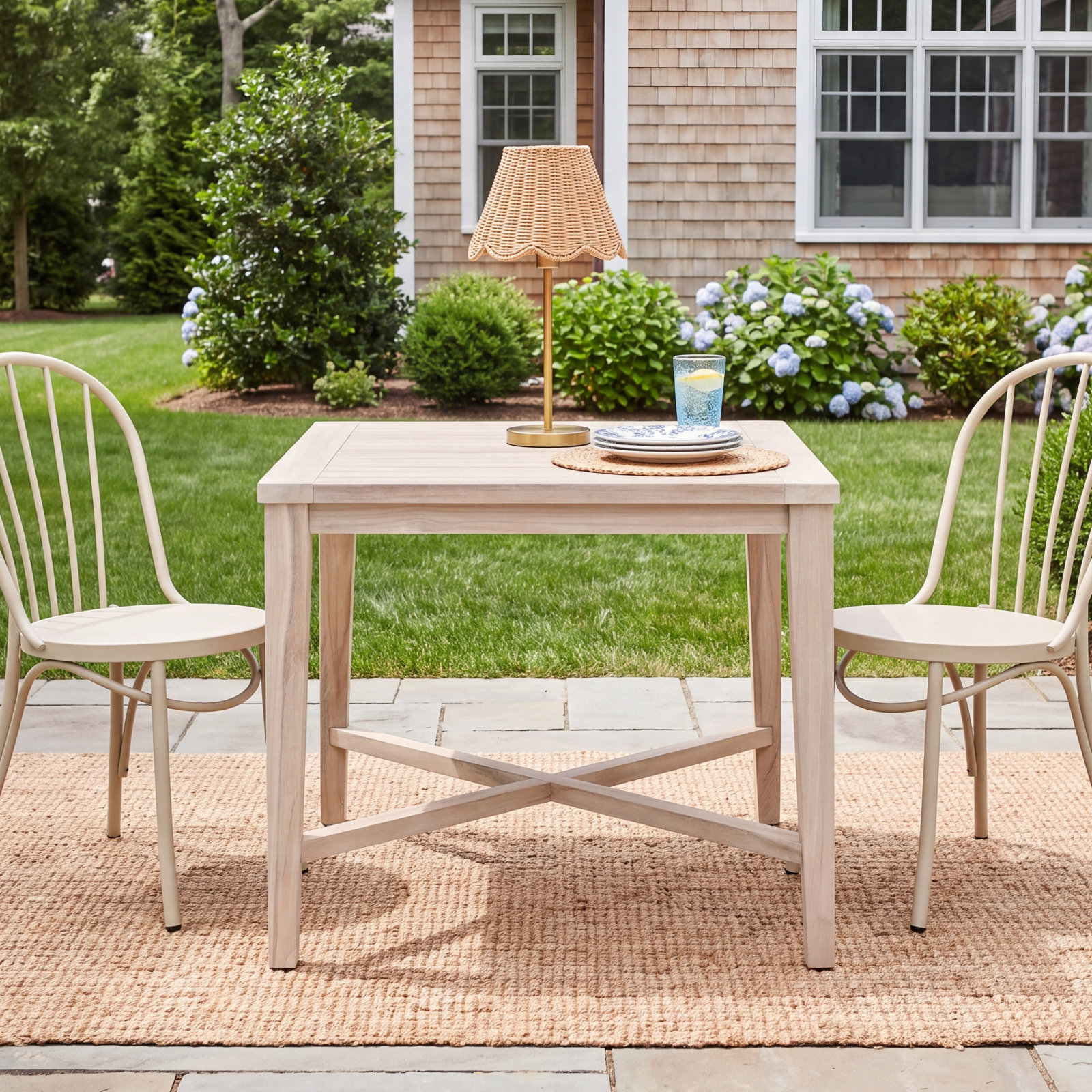 Rollins 42'' Teak Outdoor Dining Table