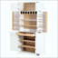 Armoire de cuisine Farmhouse avec 8 portes, armoire de rangement avec 4 tablettes réglables, tiroir caché, support à vin, armoire polyvalente pour la cuisine, la salle à manger et la salle de bain-117856653