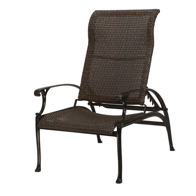 Michigan Woven Reclining Chair, Chestnut, Vintage