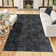 Gertmenian Shadow Thandi Charcoal Grey Soft Polyester Embossed Transitional Geometric Indoor Area Rug