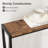 Geron Console Table, 2-Tier Entryway Table with Storage, 43" Narrow Sofa Table with V Design, Industrial Console Table for Entryway-1839956597