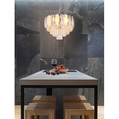 Laurium 9 - Light Chrome Pendant