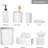 Creative Scents Polar White Small Bathroom Trash Can