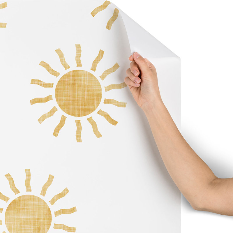 Panneau de papier peint auto-adhésif L 4 pi x l 24 po Suns
