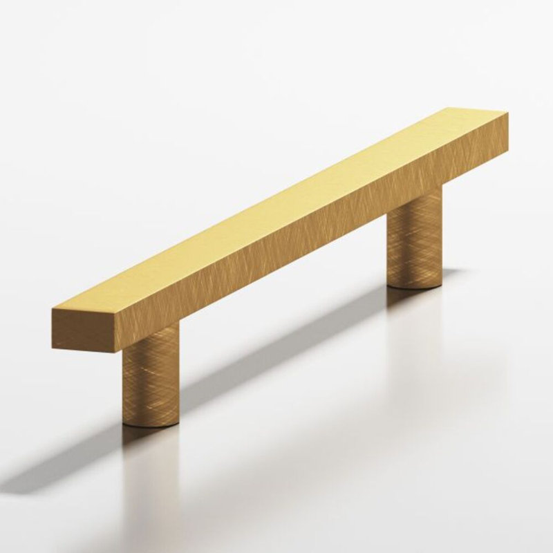 Poignée d'appareil, Laiton délavé, 8"