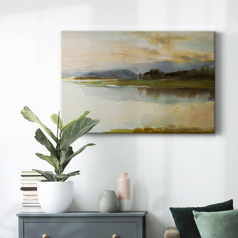 Paysage rétro - VMC, H 9 po x l 13 po x P 1,5 po, Toile tendue