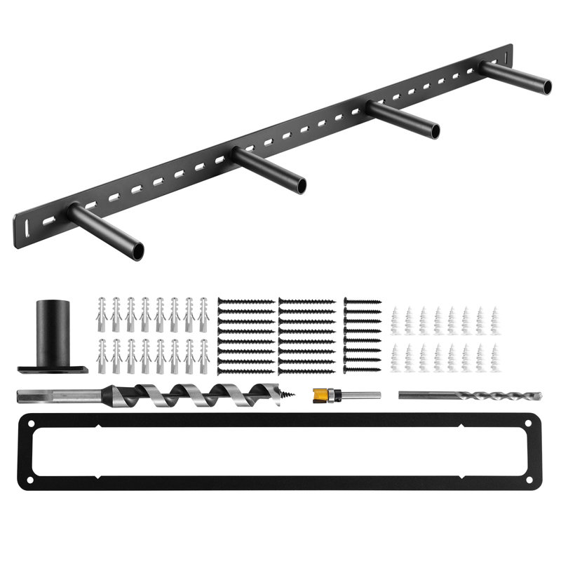 Ensemble de 1 support à tablette flottant robuste, H 1,50 po x l 43,00 po x P 6,20 po