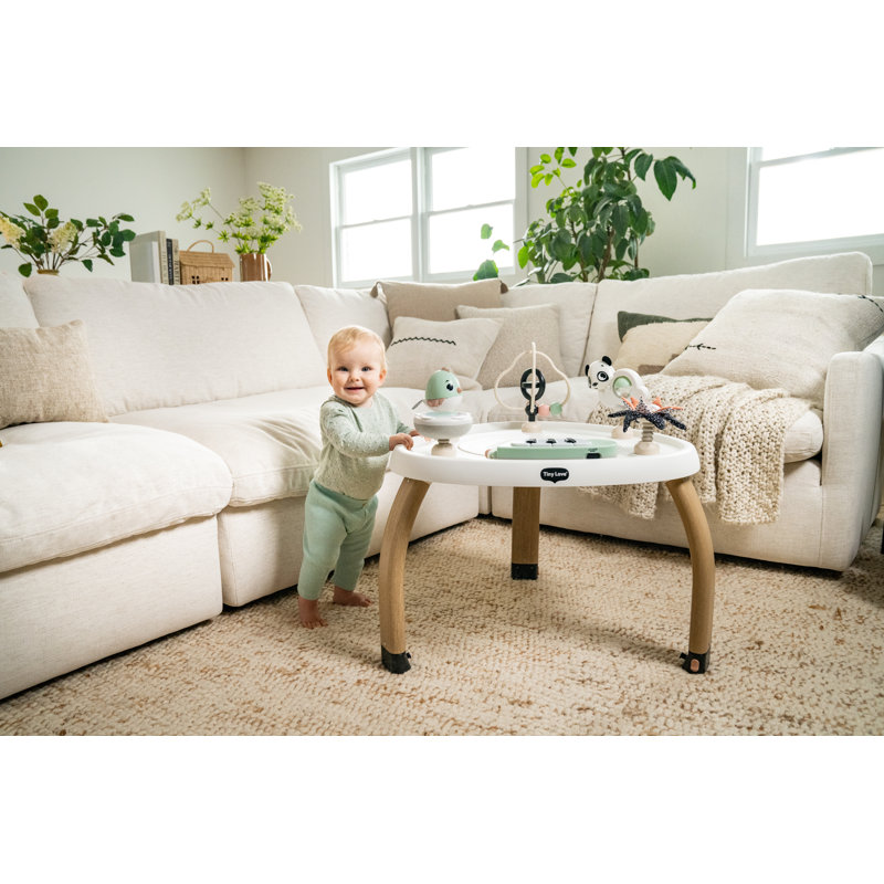 Tiny Love 5-in-1 Stationary Activity Center, Black and White Décor