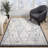 Abani Manvir VIV150A Cream Grey Farmhouse Area Rug-476436259