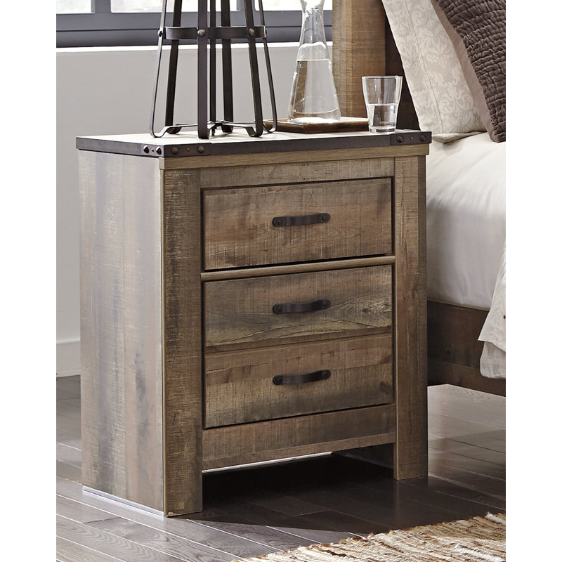Trinell Full Bookcase Storage Bed, Dresser, Mirror, Chest and 2 Nightstands