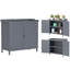 Solid Wood Single Storage Cabinet ( 95.5cm H x 98cm W x 48cm D)