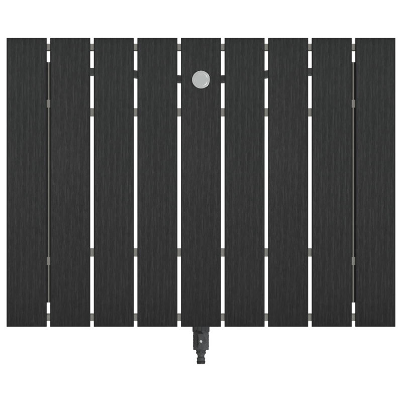 Free Standing Outdoor Shower and Footwash Spout, Anthracite