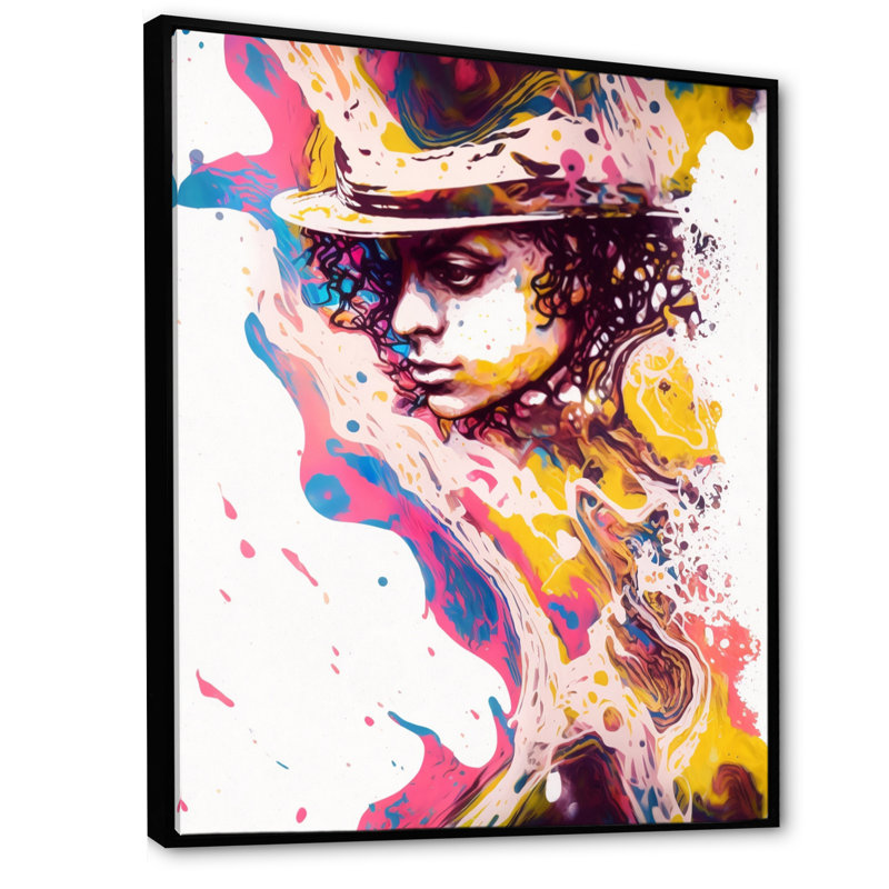 «Hollywood Musician IV», reproduction sur toile, H 40 po x l 30 po x P 1,5 po, Toile avec cadre flottant noir