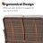 Aristil 5-Person PE Wicker Outdoor Patio Conversation Set With Firepit With Cushions-377239761