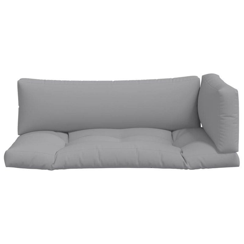 Ensemble de 3 coussins d'extérieur gris 100% polyester, H 22,8 po x l 40,6 po x P 3,9 po, Gris