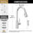 Single Handle Kitchen Faucet with Pull Down Sprayer-132788153