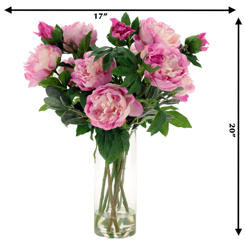 Luscious Peony Vase - 20 Inches, Lavender