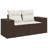  Garden Sofa Set Brown, Cream White-122384284-122384286