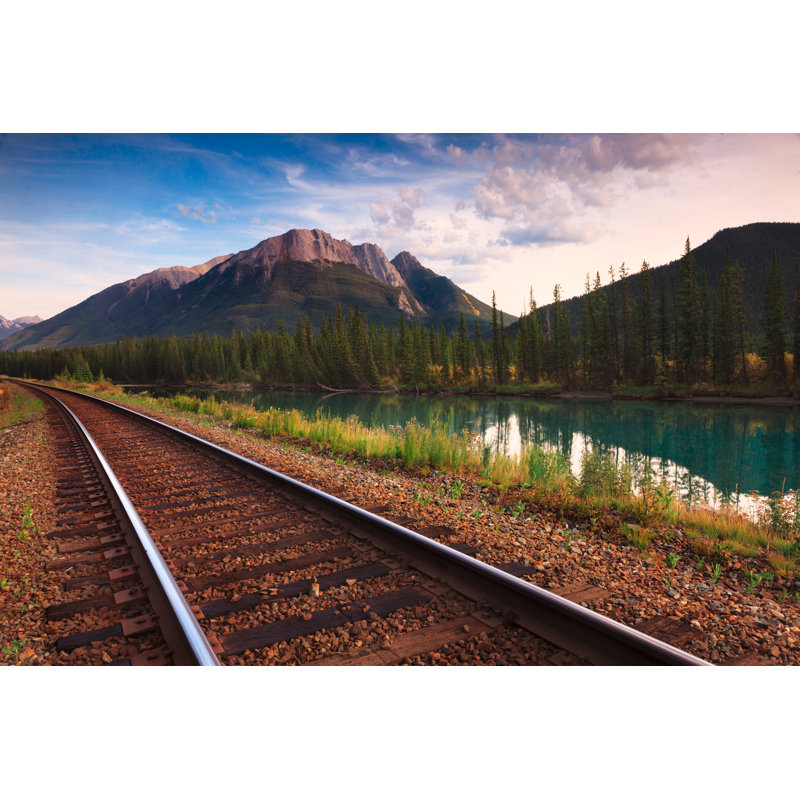 Trans Canadian Railway by Sylvia_Kania - Wrapped Canvas Print, 51cm H x 76cm W