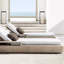 Ensemble de chaises longues d'extérieur inclinables