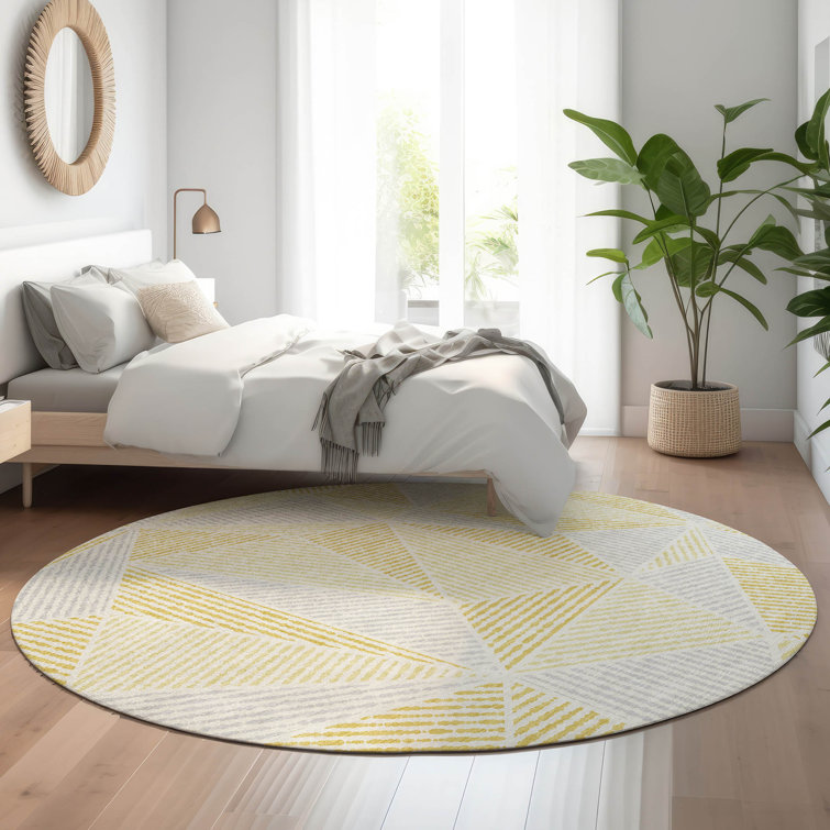 Premium Machine Washable Cerrito Gold Rug