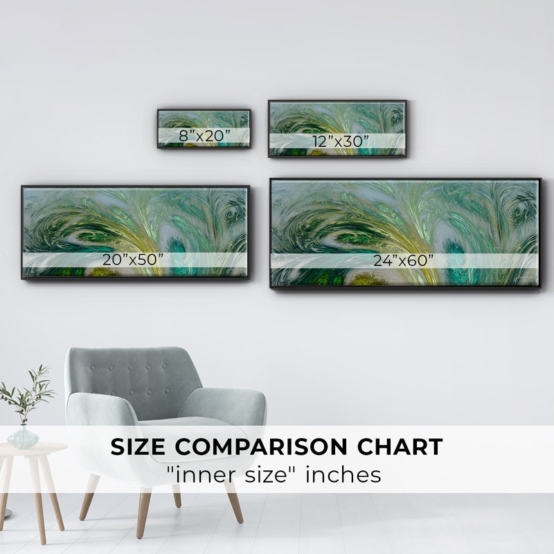 Altitude V- Framed Canvas, 20" H x 50" W