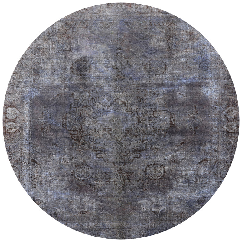 Tapis oriental gris, Rond 3 pi