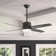 54" Advocate 4 - Blade LED Smart Standard Ceiling Fan with Remote Control and Light Kit Included