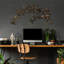 Accessoire mural en métal fait à la main, doré et noir, 29,5 po x 53,5 po | 100% métal avec une épaisseur de 0,06 po | Conception unique peinte à la main, parfaite pour la décoration intérieure et l'esthétique moderne, fixation murale facile-2034176087