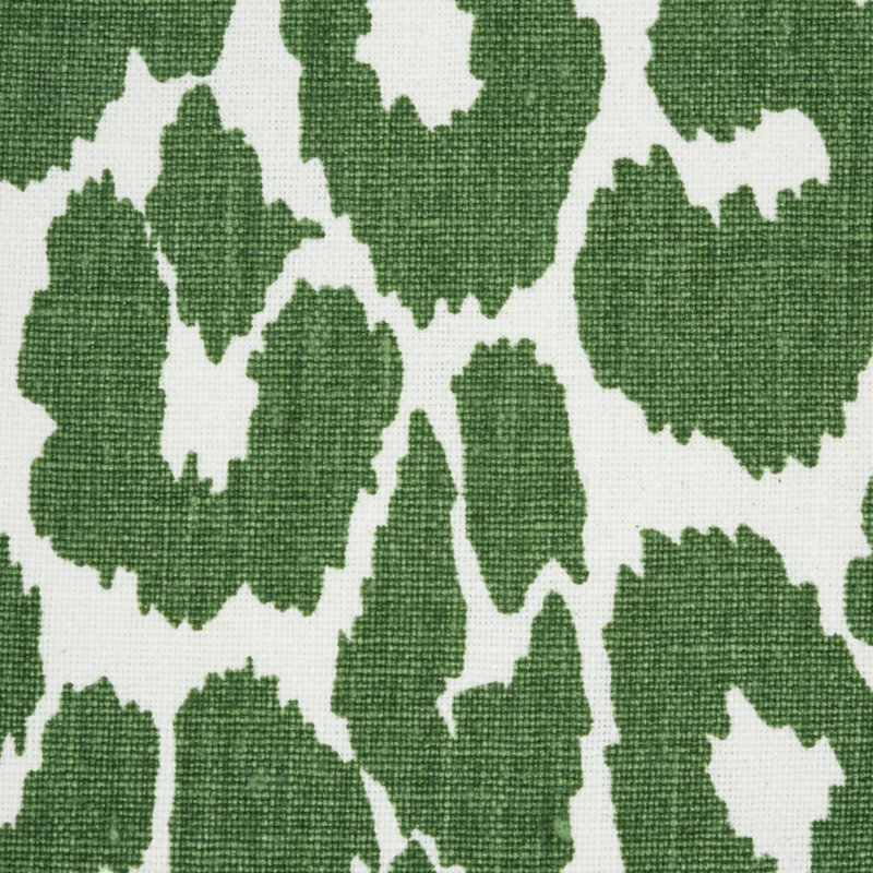 Iconic Leopard Pillow, 18" x 18", Green