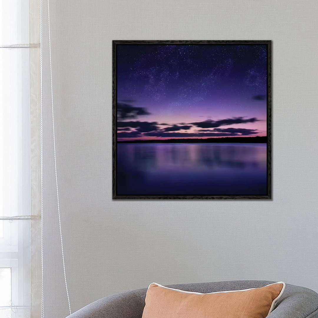 Tranquil Lake Against Starry Sky, Russia von Evgeny Kuklev - Gallery-Wrapped Canvas Giclée on Canvas