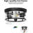 3-Mode Motion Sensor Outdoor Ceiling Light – Dusk to Dawn Flush Mount Porch Light