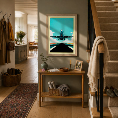 Runway Departure Modern - Single Picture Frame Print