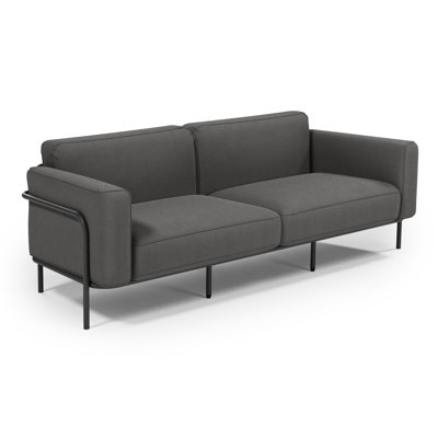 Allysun 214cm Wide Rectangle Metal Patio Sofa