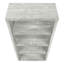 Bookshelf, Bookcase, Etagere, 5 Tier, 48"H, Office, Bedroom, Grey Laminate, Contemporary, Modern-697343895