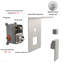 Système de douche à pluie avec support de rangement Ensemble de robinet de douche 10 pouces Nickel brossé à haute pression avec pomme de douche carrée Fixation murale de luxe-1510319416