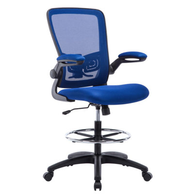 Kyzah Mesh Office Chair, Computer chair with wheels, home office chair with adjustable height by Inbox Zero
