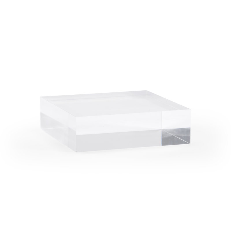 Square Acrylic Floating Shelf, 2.25" H x 8" W x 8" D