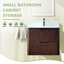 Meuble-lavabo mural de style médiéval 24 po