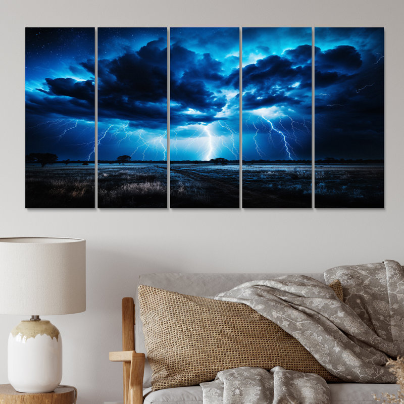 «Ethereal Lightning III» sur toile, reproduction de 5 pièces