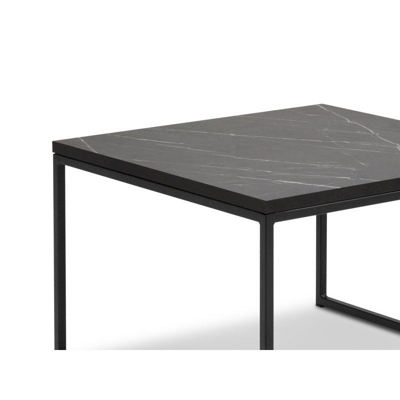Keanna Sled Coffee Table, 34cm H x 54cm W x 54cm D, Grey Pietra