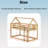 Wood Frame Twin Over Twin Size House-Shaped-Bunk Bed With Ladder,Guardrails-1453162269