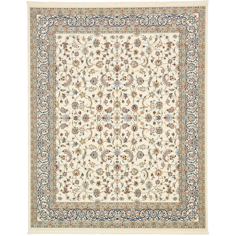 Jackson Oriental Indoor Rug, Octagon 3'1" x 3'1", Ivory/Blue